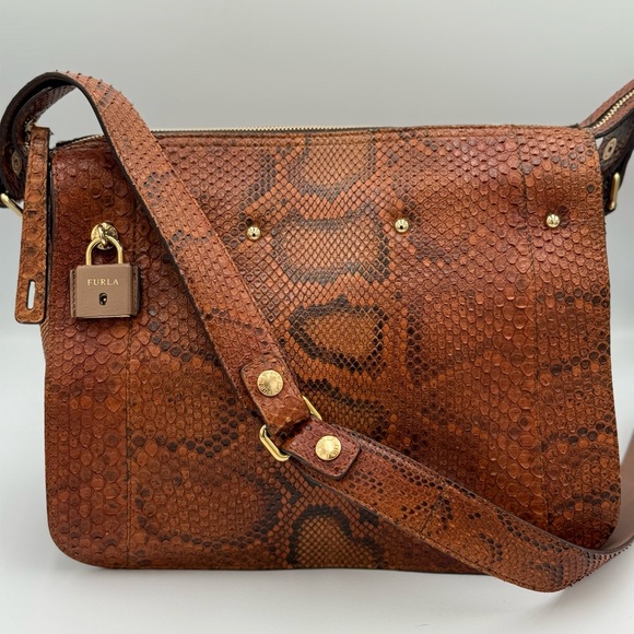 Furla Handbags - Furla Python Diana Shoulder or Crossbody Bag